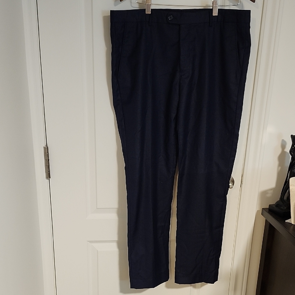 Elegant Men's Dark Blue Dress Pants
